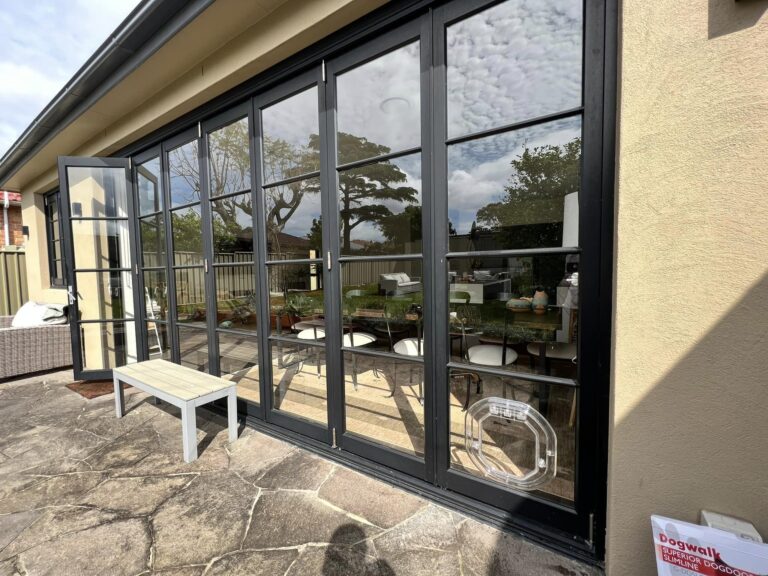 French Door with Dog Door - Dog Door Installation Sydney